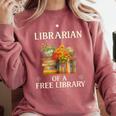 Librarian Of a Free Library Floral Book Lover Comfort Colors Sweatshirt Orchid Librarian Of a Free Library Floral Book Lover Comfort Colors Sweatshirt Orchid