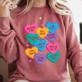 Librarian Shirt Valentines Book Worm Reading Tshirt Premium Tri-Blend Comfort Colors Sweatshirt Orchid