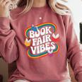 Library Book Fair Vibe Groovy Retro School Reading Nostalgic Comfort Colors Sweatshirt Orchid Library Book Fair Vibe Groovy Retro School Reading Nostalgic Comfort Colors Sweatshirt Orchid