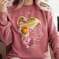 And Into The Library She Goes Book Lover Reading Bookworm Comfort Colors Sweatshirt Orchid
