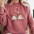 Life Chapter Forty 1986 Floral Book 40th Birthday Comfort Colors Sweatshirt Orchid Life Chapter Forty 1986 Floral Book 40th Birthday Comfort Colors Sweatshirt Orchid