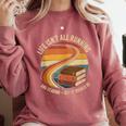 Life Isn’t All Running And Reading Book Lover Comfort Colors Sweatshirt Orchid Life Isn’t All Running And Reading Book Lover Comfort Colors Sweatshirt Orchid