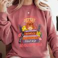 Literature Abibliophobia Book Reader Comfort Colors Sweatshirt Orchid