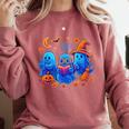 Little Ghost Coffee Tee Spooky Season Ghost Reading Book Comfort Colors Sweatshirt Orchid