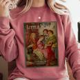 Little Women Book Cover Comfort Colors Sweatshirt Orchid