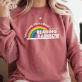 Take A Look It's In A Book Retro Reading Book Lover Comfort Colors Sweatshirt Orchid Take A Look It's In A Book Retro Reading Book Lover Comfort Colors Sweatshirt Orchid