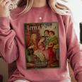 Louisa May Alcott Coming Of Age Novel Little Women Book Cover Small Comfort Colors Sweatshirt Orchid Louisa May Alcott Coming Of Age Novel Little Women Book Cover Small Comfort Colors Sweatshirt Orchid