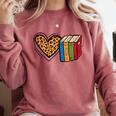 Love Reading Book Librarian Across America Men Women Kids Comfort Colors Sweatshirt Orchid