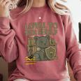 Loyal To The Shelf Knight Panther Book Lover Comfort Colors Sweatshirt Orchid
