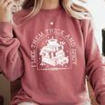 I Like Them Thick And Spicy Smut Book Reader Comfort Colors Sweatshirt Orchid