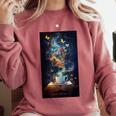 Magical Book Floral Coffee Books Nature Fantasy Comfort Colors Sweatshirt Orchid Magical Book Floral Coffee Books Nature Fantasy Comfort Colors Sweatshirt Orchid