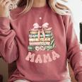 Mama Book First Chapter Birthday Family Matching Party Comfort Colors Sweatshirt Orchid Mama Book First Chapter Birthday Family Matching Party Comfort Colors Sweatshirt Orchid