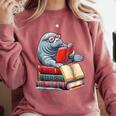 Manatee Reading Books Matching Bookworm Readers Librarian Comfort Colors Sweatshirt Orchid Manatee Reading Books Matching Bookworm Readers Librarian Comfort Colors Sweatshirt Orchid