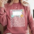 Matching Group Halloween Teacher Composition Book Notebook Comfort Colors Sweatshirt Orchid
