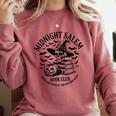 Midnight Salem Book Club Witchy Reads Comfort Colors Sweatshirt Orchid Midnight Salem Book Club Witchy Reads Comfort Colors Sweatshirt Orchid