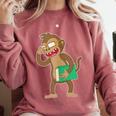 Monkey With a Book Comfort Colors Sweatshirt Orchid Monkey With a Book Comfort Colors Sweatshirt Orchid