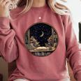 Moon Book Bookshelf Library Coffee Cup Star Stars Pattern Comfort Colors Sweatshirt Orchid Moon Book Bookshelf Library Coffee Cup Star Stars Pattern Comfort Colors Sweatshirt Orchid
