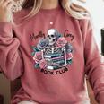 Morally Grey Skeleton Reading Smut Smutty Spicy Books Lover Comfort Colors Sweatshirt Orchid Morally Grey Skeleton Reading Smut Smutty Spicy Books Lover Comfort Colors Sweatshirt Orchid
