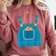 Mouse Halloween Costume Book Cookie Teacher Student Comfort Colors Sweatshirt Orchid