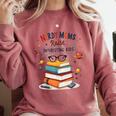 Nerdy Moms Raise Interesting Kids Books Science Comfort Colors Sweatshirt Orchid