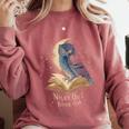 Night Owl Book Club Crescent Moon Late Night Reading Comfort Colors Sweatshirt Orchid Night Owl Book Club Crescent Moon Late Night Reading Comfort Colors Sweatshirt Orchid