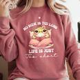 No Book Is Too Long Life Is Just Too Short Book Reading Book Comfort Colors Sweatshirt Orchid No Book Is Too Long Life Is Just Too Short Book Reading Book Comfort Colors Sweatshirt Orchid
