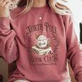 North Pole Book Club Christmas Xmas Hot Cocoa Bookish Comfort Colors Sweatshirt Orchid North Pole Book Club Christmas Xmas Hot Cocoa Bookish Comfort Colors Sweatshirt Orchid