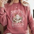 North Pole Book Club Hot Cocoa Served Daily Comfort Colors Sweatshirt Orchid North Pole Book Club Hot Cocoa Served Daily Comfort Colors Sweatshirt Orchid