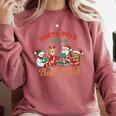 North Pole Readers Book Club Reading Book Christmas Comfort Colors Sweatshirt Orchid