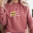 One More Chapter Sign Language Deaf Reading Book Lover Comfort Colors Sweatshirt Orchid