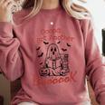 Oops I Got Another Book Boo Ghost Read Book Comfort Colors Sweatshirt Orchid