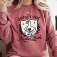 OOPS I GOT Another Book Design Comfort Colors Sweatshirt Orchid OOPS I GOT Another Book Design Comfort Colors Sweatshirt Orchid