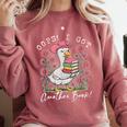 Oops I Got Another Book Goose Reading Humor Comfort Colors Sweatshirt Orchid