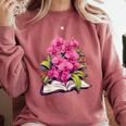 Orchids Flowers Book Floral Comfort Colors Sweatshirt Orchid Orchids Flowers Book Floral Comfort Colors Sweatshirt Orchid