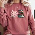 The Original Handheld Device Book Fair Book Lover Comfort Colors Sweatshirt Orchid