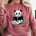 Panda Reading Chapter Books Comfort Colors Sweatshirt Orchid Panda Reading Chapter Books Comfort Colors Sweatshirt Orchid