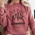 Plot Twist I'm Going To Be A Big Brothers Literary Book Boys Comfort Colors Sweatshirt Orchid Plot Twist I'm Going To Be A Big Brothers Literary Book Boys Comfort Colors Sweatshirt Orchid