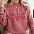 Poppy Field Wizard Of Oz Cowardly Brave Lion Book Comfort Colors Sweatshirt Orchid