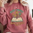 Pregnancy Announcement Book Lover Reveal Pregnant Comfort Colors Sweatshirt Orchid Pregnancy Announcement Book Lover Reveal Pregnant Comfort Colors Sweatshirt Orchid