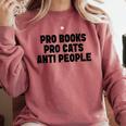 PRO Books PRO Cats Anti People Comfort Colors Sweatshirt Orchid PRO Books PRO Cats Anti People Comfort Colors Sweatshirt Orchid