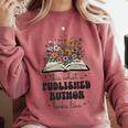 This Is What A Published Author Looks Like Book Writer Comfort Colors Sweatshirt Orchid
