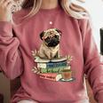 Pug Dog Reading Book Coffee Read Books Be Kind Stay Weird Comfort Colors Sweatshirt Orchid Pug Dog Reading Book Coffee Read Books Be Kind Stay Weird Comfort Colors Sweatshirt Orchid