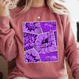 Purple Comic Book Purple Color Graphic Comfort Colors Sweatshirt Orchid