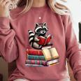 Raccoon Reading Books Matching Bookworm Readers Librarian Comfort Colors Sweatshirt Orchid Raccoon Reading Books Matching Bookworm Readers Librarian Comfort Colors Sweatshirt Orchid