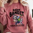 Racoon-Bookworm-Book Bandit-Fueled By Fiction Comfort Colors Sweatshirt Orchid Racoon-Bookworm-Book Bandit-Fueled By Fiction Comfort Colors Sweatshirt Orchid