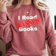 I Read Banned Books Censored Red Stamp Reading Librarian Comfort Colors Sweatshirt Orchid I Read Banned Books Censored Red Stamp Reading Librarian Comfort Colors Sweatshirt Orchid