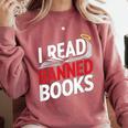 I Read Banned Books Defiant And Bold Comfort Colors Sweatshirt Orchid