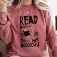 Read More Books Ghost Halloween Reading Teacher Literacy Comfort Colors Sweatshirt Orchid Read More Books Ghost Halloween Reading Teacher Literacy Comfort Colors Sweatshirt Orchid