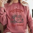 Read Books Be Kind Stay Weird Bookish Cowboy Reading Raccoon Comfort Colors Sweatshirt Orchid Read Books Be Kind Stay Weird Bookish Cowboy Reading Raccoon Comfort Colors Sweatshirt Orchid