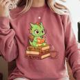 Read Books Be Kind Stay Weird Reading Bookworm Reader Comfort Colors Sweatshirt Orchid
